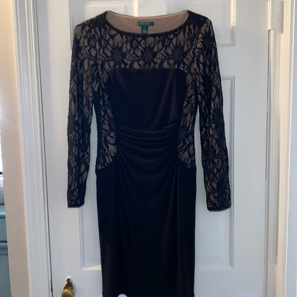Ralph Lauren size 6 black dress - Picture 1 of 4